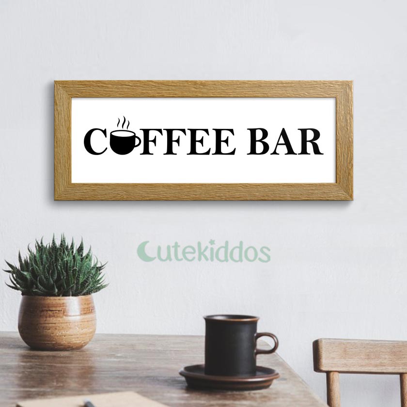 HIASAN DINDING Wall Hanging Kitchen Decoration Coffee Bar Sign Wall Decor Display