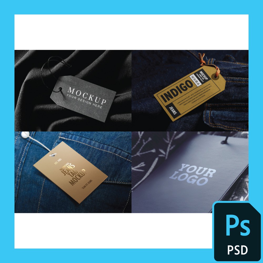 Download 100 Photoshop Label Tag Mockup Premium Psd