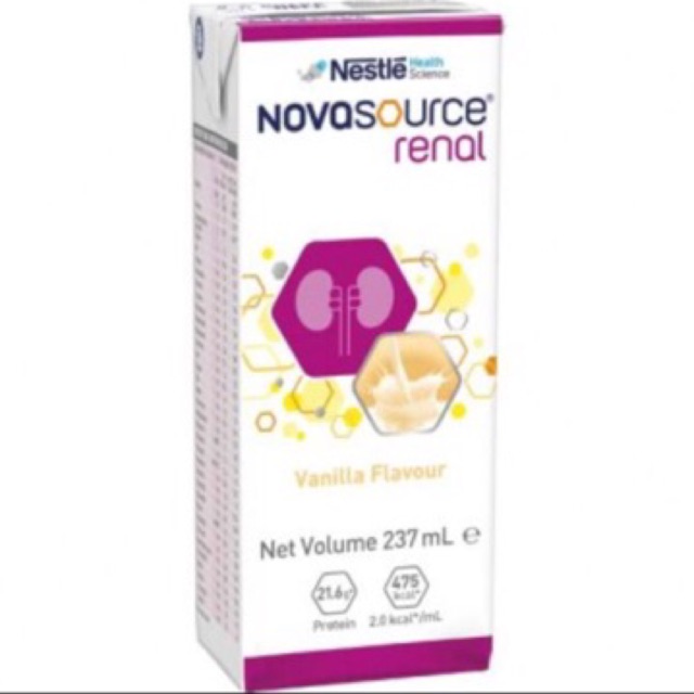 Novasource Renal For Dialysis Patients Vanilla Meal Replacement 237ml