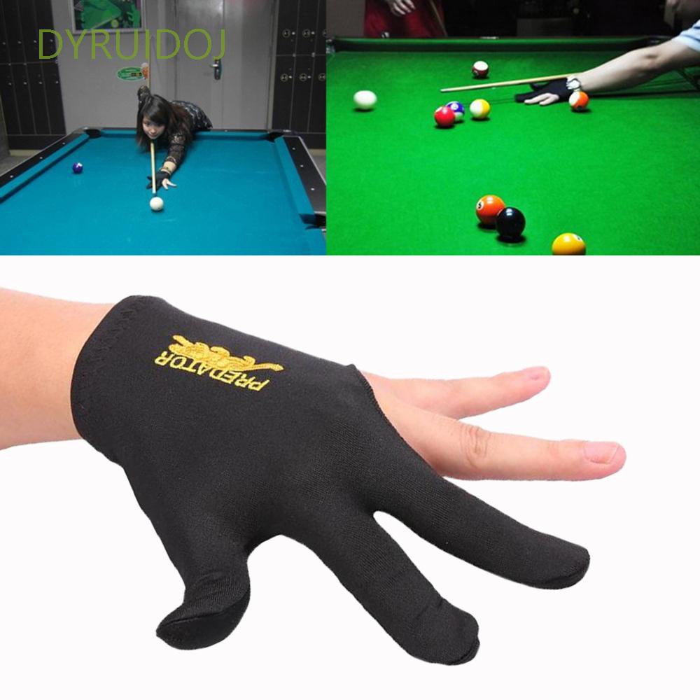 Reliable Premium DYRUIDOJ Black Separate-finger Glove Billar Three Finger Gloves Embroidery Cue Left Hand Smooth Lycr... - Image 3