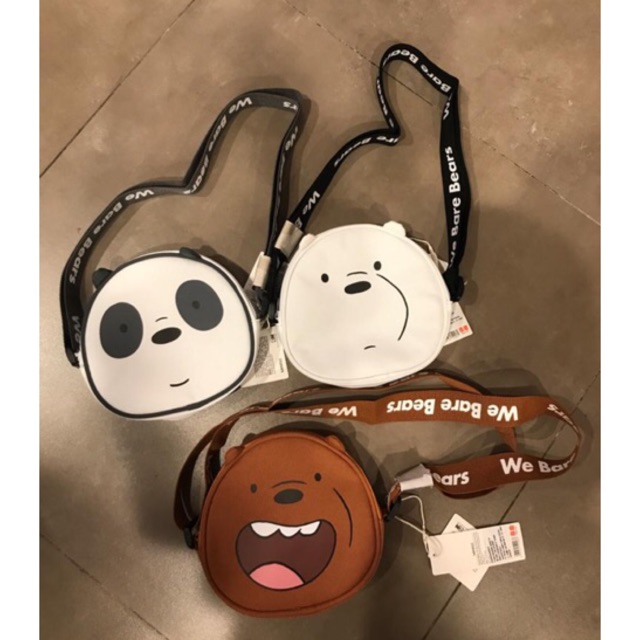 we bare bears sling bag