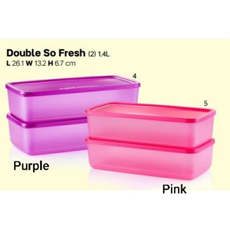 Tupperware Double So Fresh 1.4L