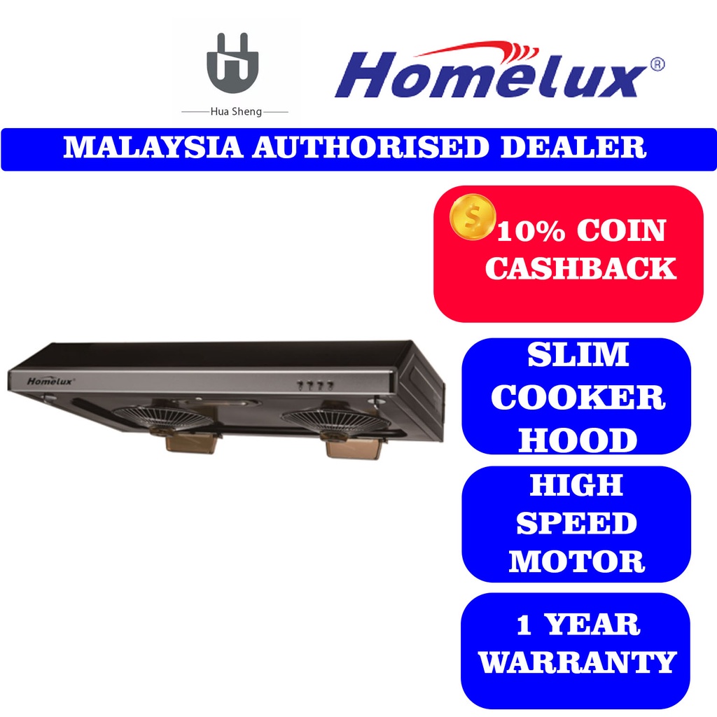 HOMELUX SLIM RANGE HOOD / COOKER HOOD HCH-760