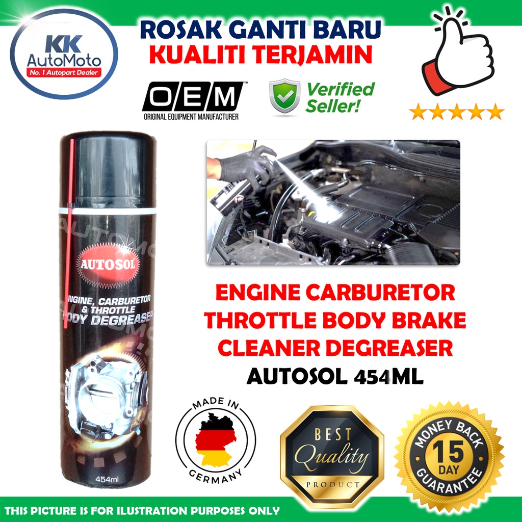 Autosol 1 Tin Engine Dust Oil Carburetor & Throttle Body Brake Caliper