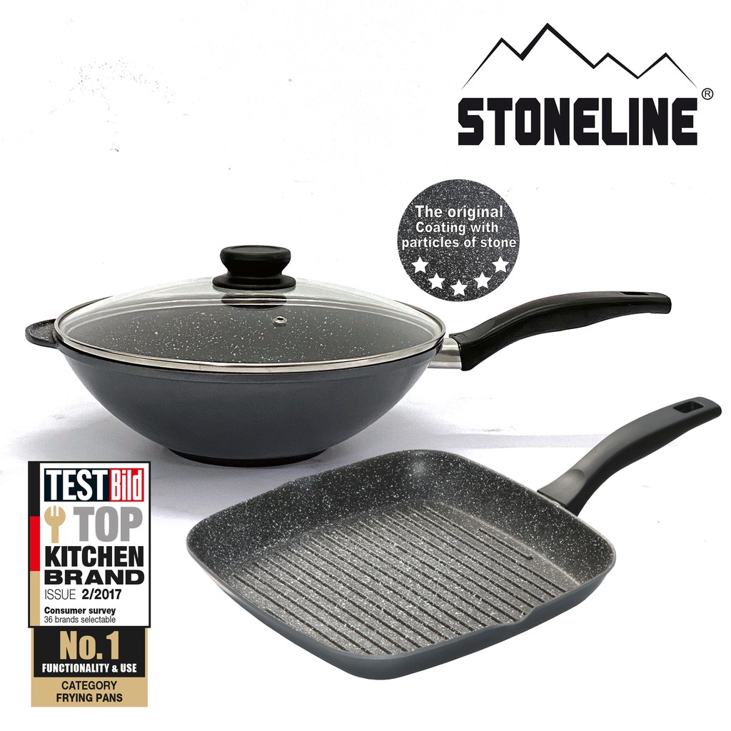 Stoneline Professional Serving Wok 30cm with Magnetic Coaster 