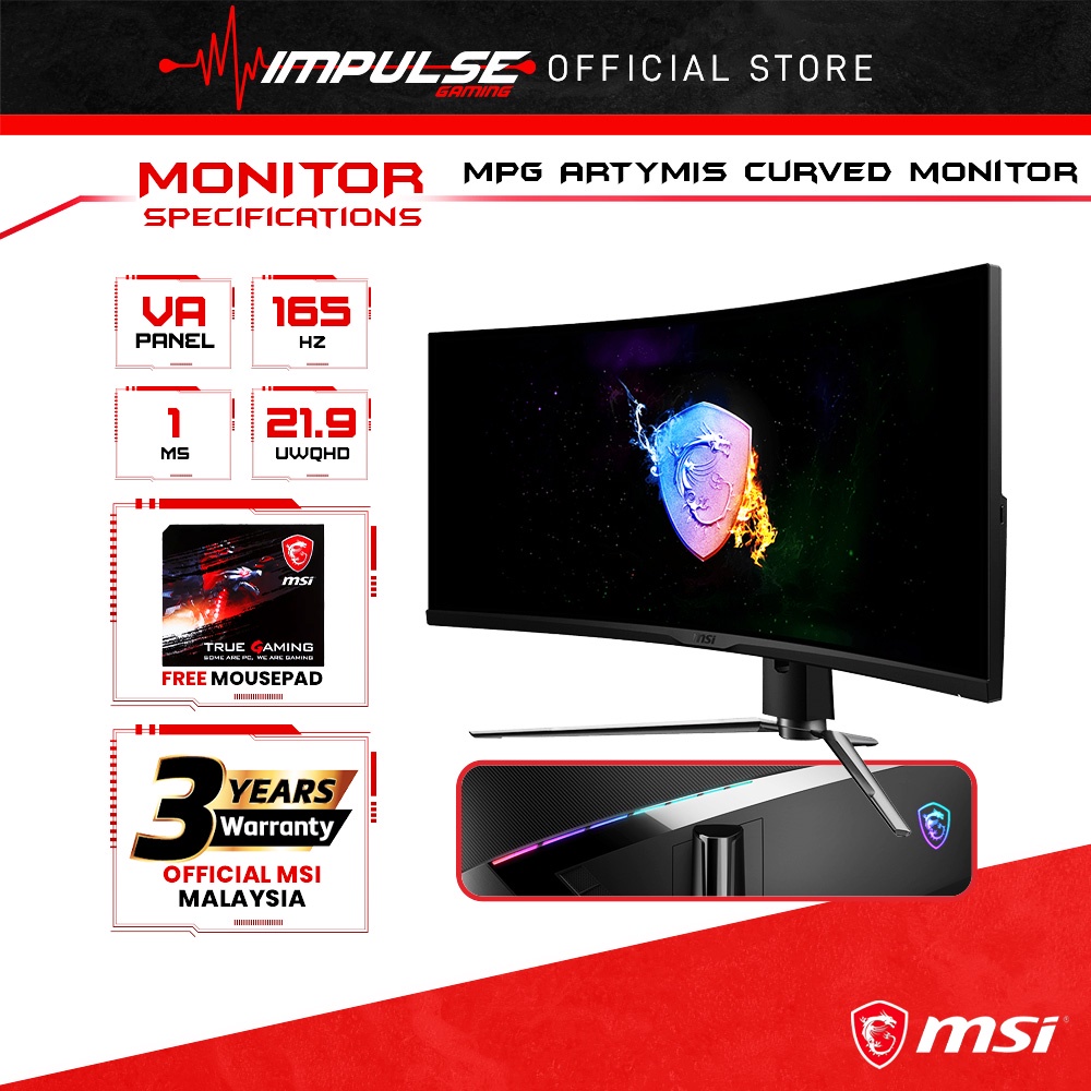 Monitor Msi Mpg Artymis Cqr Va Curved Wqhd Hdr Hz Ms Hot Sex Picture