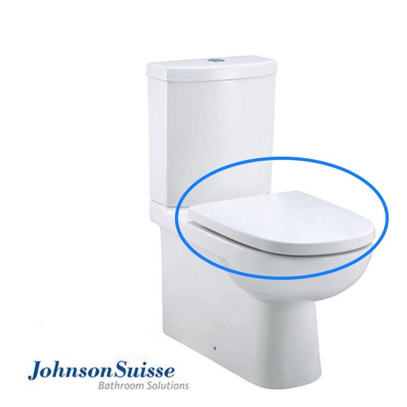 ORIGINAL JOHNSON SUISSE Modena Soft Closing Toilet Seat Cover UF