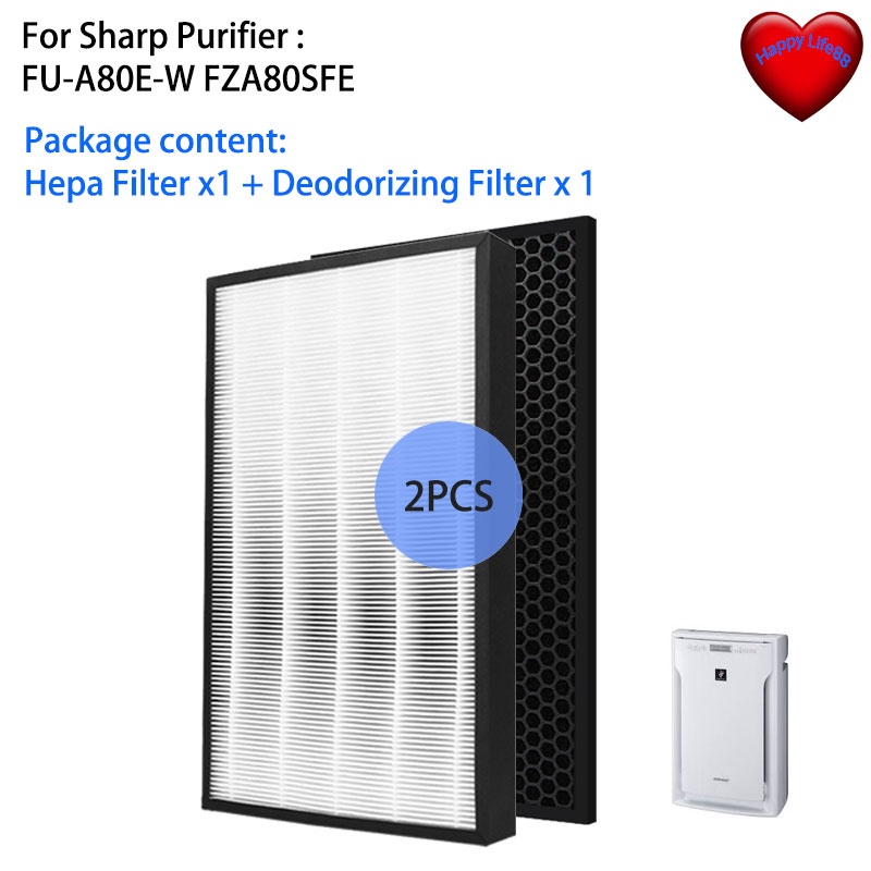 [Ready Stock] Replacement HEPA & Deodorizing Filter FZA80SFE for Sharp