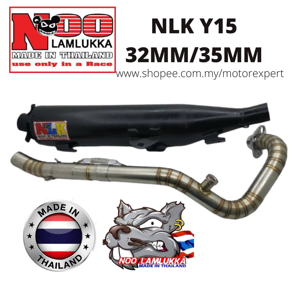 Nlk Exhaust Exzos Ejos Cutting Standard Open Y15zr Y15z Y15 32mm Or 35mm Tembak Bulan Kingdrag Opbr Uma Apido Sck Shopee Malaysia