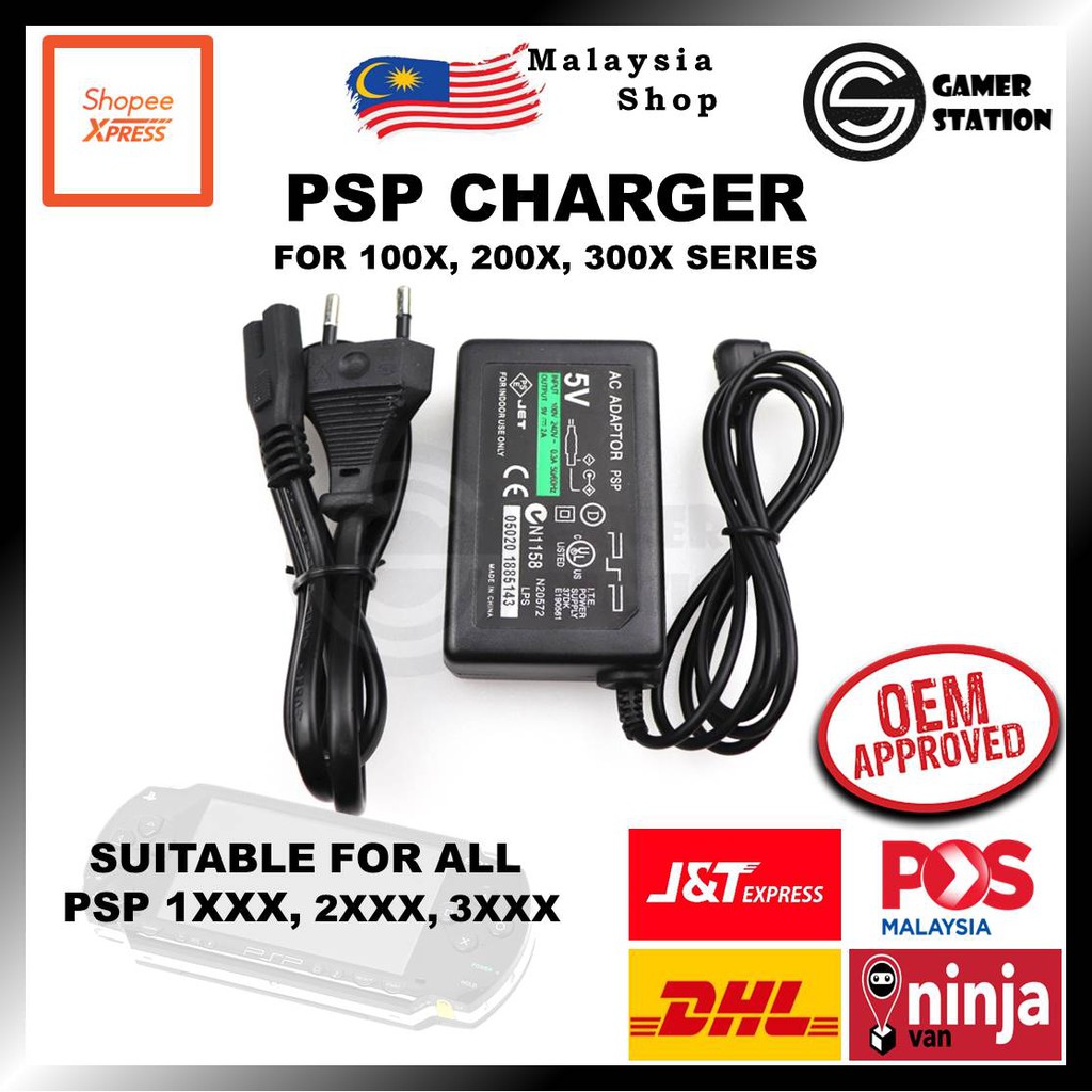 [PROMO] PSP GAME CHARGER ADAPTER 1000 2000 3000 AC Power PlayStation