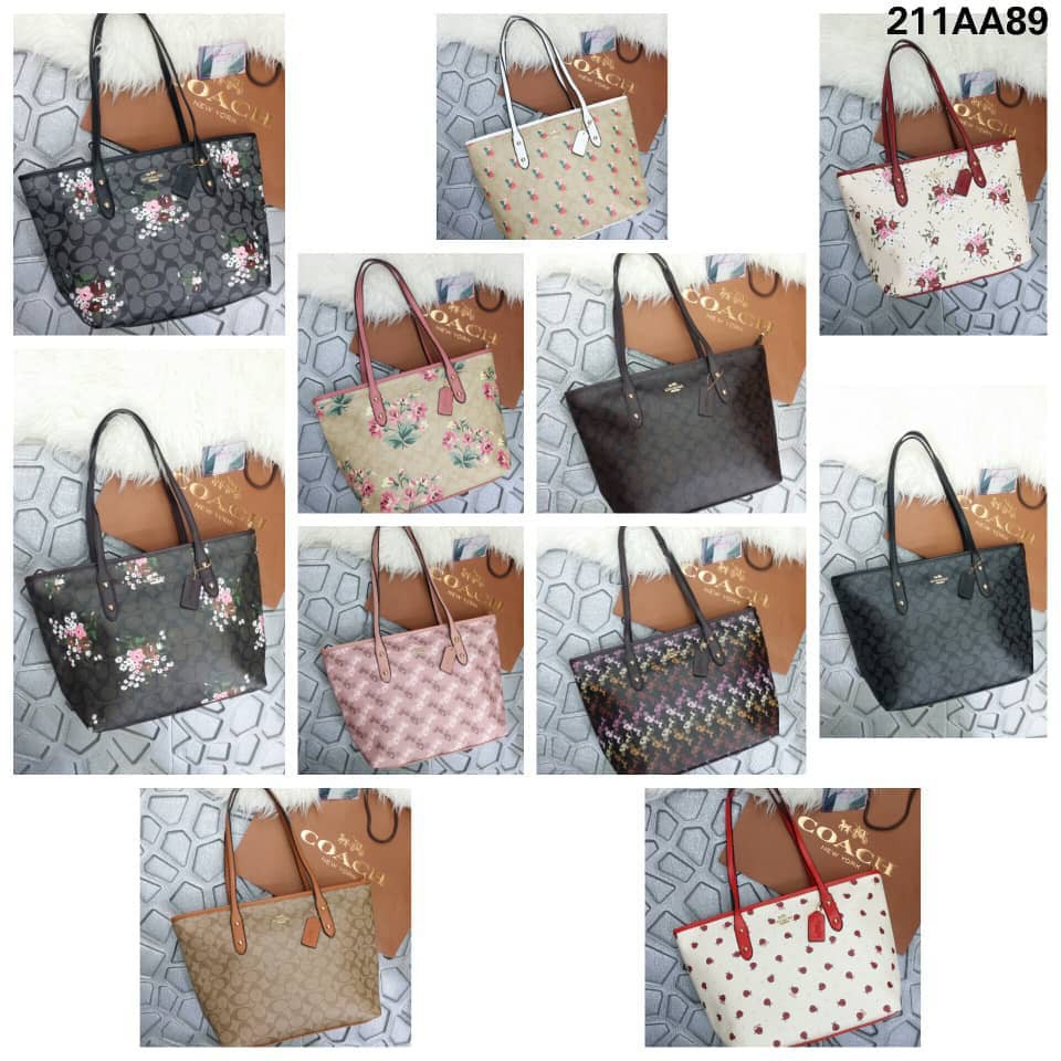 floral coach tote bag