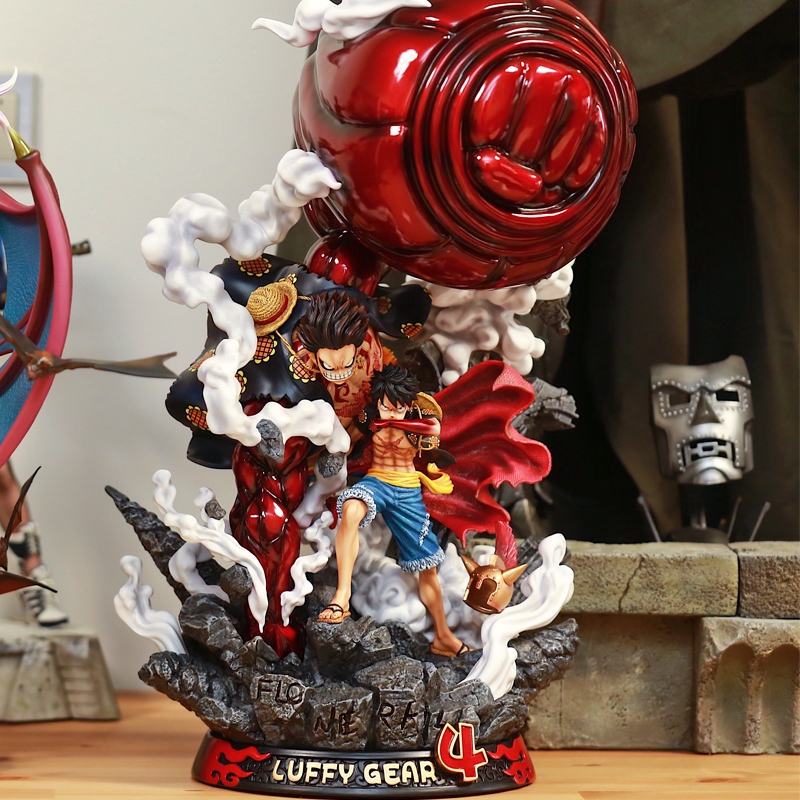 Luffy Gear Fourth Luffy Statue One Piece Gk Kimono Ver Full Length Gear Forth Pvc Action Figure Toys Shopee Malaysia