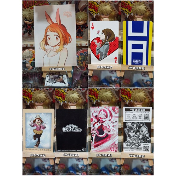 Official Merchandise & Fanmerch Uraraka Ochako BNHA My Boku No Hero Academia Postcard Photocard Trump Polaroid Game Card