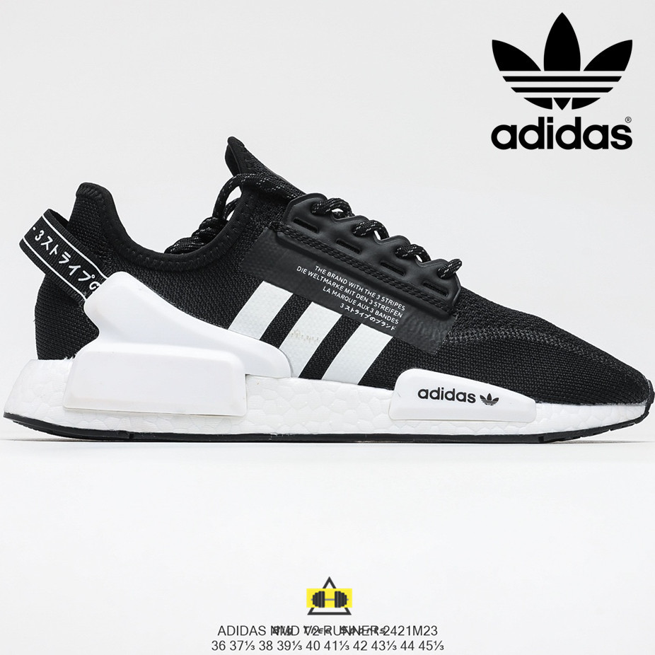 Fremkald kalorie Ministerium Adidas NMD R-1 Runner knit surface street style classic full palm popcorn  soft bottom all-match running shoes | Shopee Malaysia