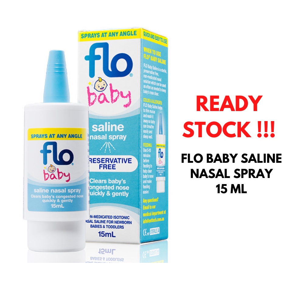 [Expiry 10/24] ENT TECHNOLOGIES FLO BABY Saline Nasal Spray Cold Flu