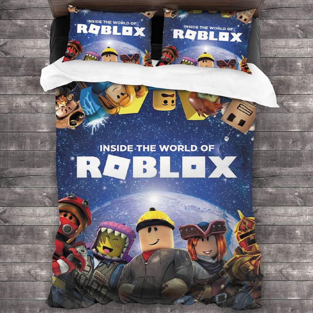 Inside The World Roblox Microfiber Comforter Set 86x70 Inch Unique 3 Piece Bedding Sets With 2 Pillowcase Shopee Malaysia - roblox bedroom set