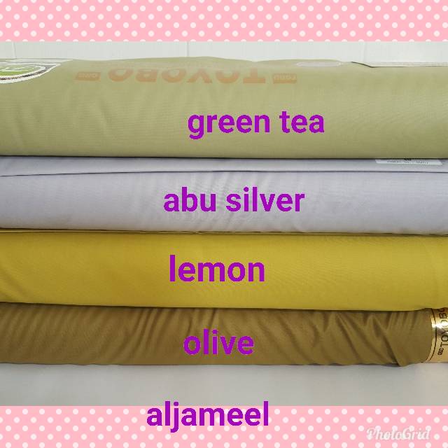 Toyobo Fodu Cotton Fabric 36 Colors Shopee Malaysia