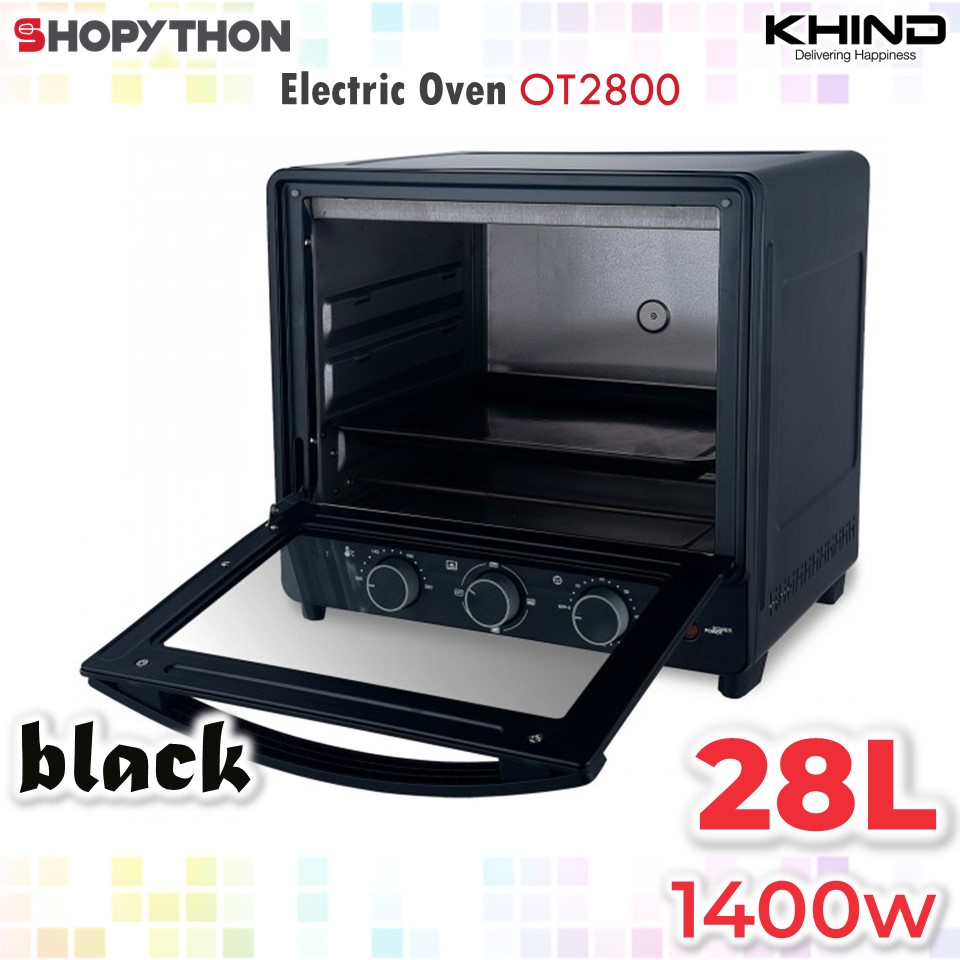 Khind Mini Toaster Electric Oven OT2800 Black (28L/1400W) Shopee