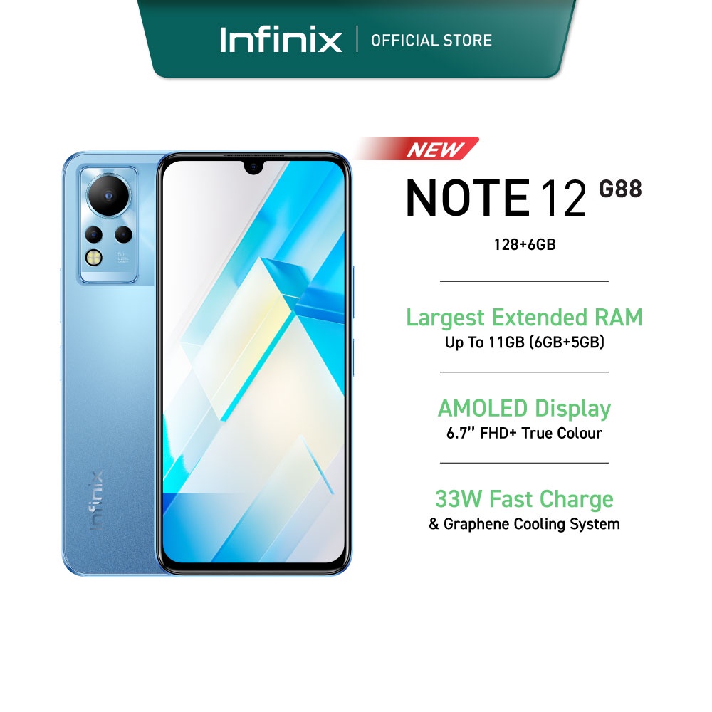 Infinix Note 12 (G88) Price in Malaysia & Specs - RM679 | TechNave