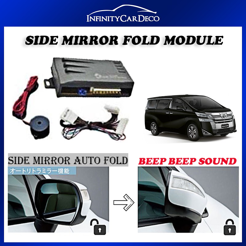 Toyota Vellfire 20082016 Car Side Auto Mirror Fold Module Shopee