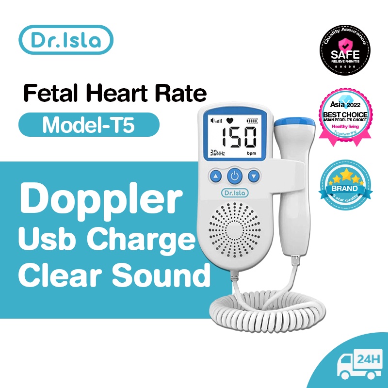 Dr.IslaFetal Doppler Heart Rate Ultrasound Monitor Pregnancy Baby