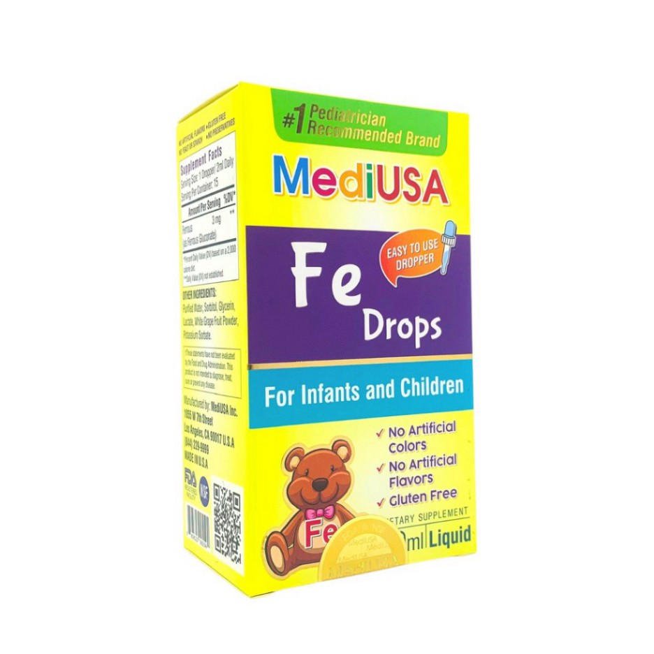 Mediusa Fe Drops Supplement iron, help reduce iron deficiency anemia