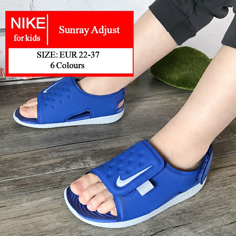 baby blue nike sandals