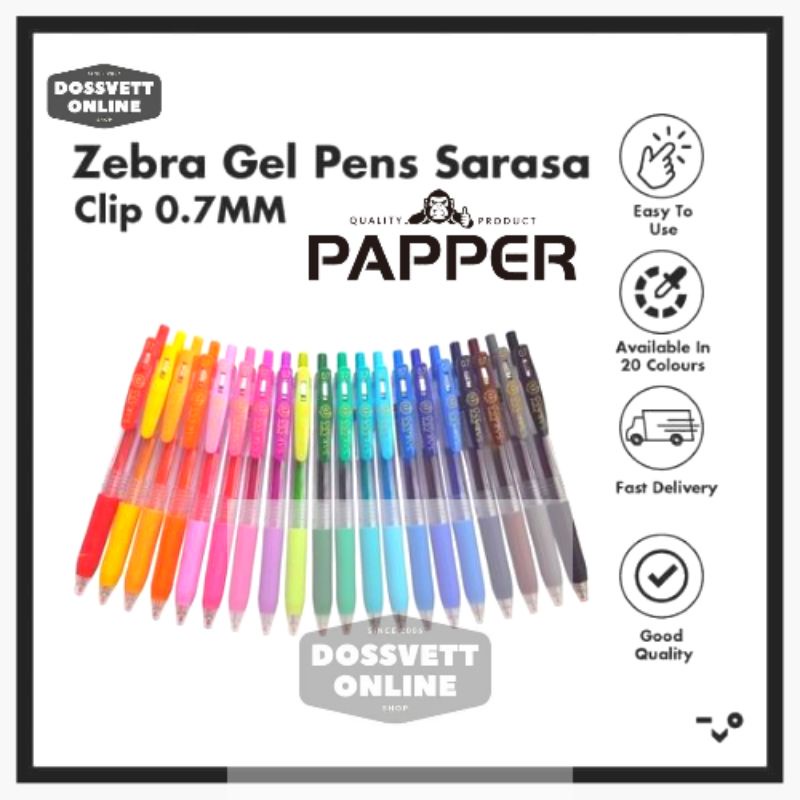 [DOSSVETT] SARASA & PAPPER VISTOSA quality Gel pen 0.5mm GEL PEN & sarasa gel pen original Japan