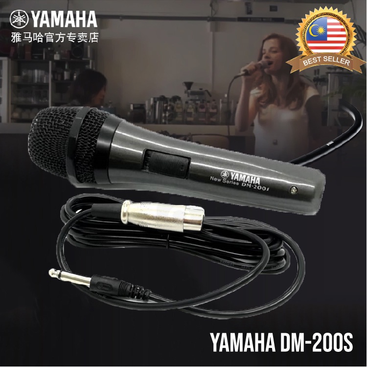 Microphone YAMAHA DM-200S Professional Dynamic Wired Mic for Karaoke Sound System / Mikrofon Karaoke Yamaha