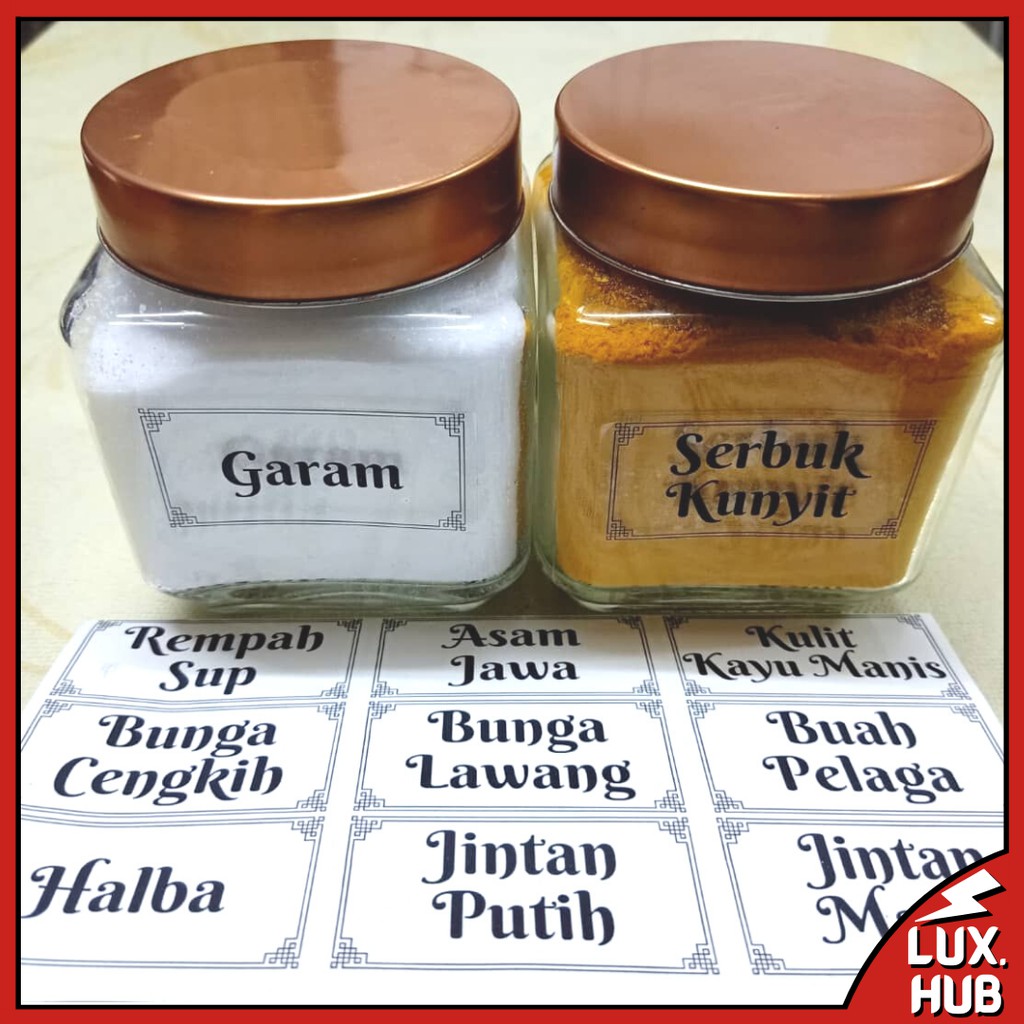 STICKER LABEL  DAPUR LABEL REMPAH  LABEL  PES STICKER 