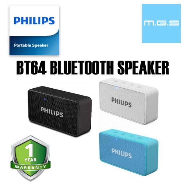 philips bt64 bluetooth speaker