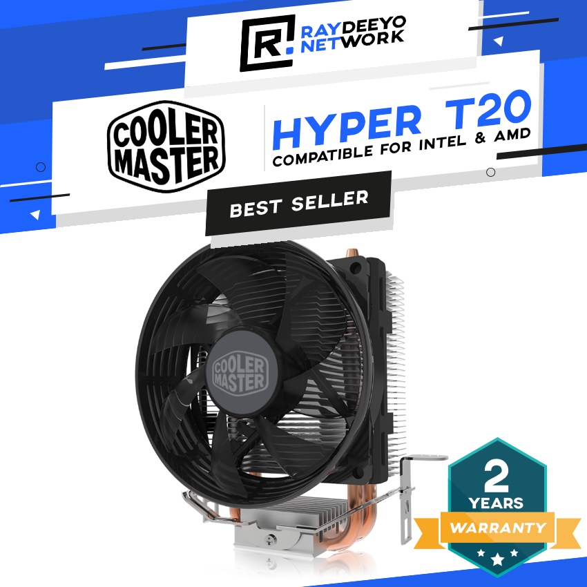 Cooler Master Hyper T20 CPU Air Cooler [95mm Fan/2000 RPM] Shopee Malaysia