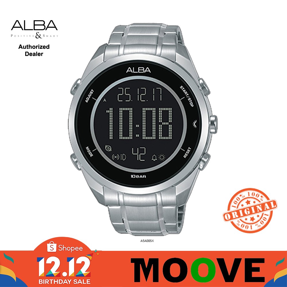 alba analog digital watch