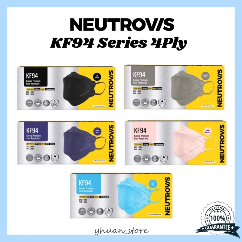 Neutrovis KF94 Korea Premium Face Respirator / neutrovis medical face
