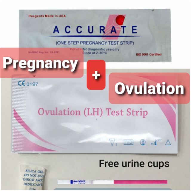 40 Ovulation opk + 40 pregnancy upt test strips uji kesuburan