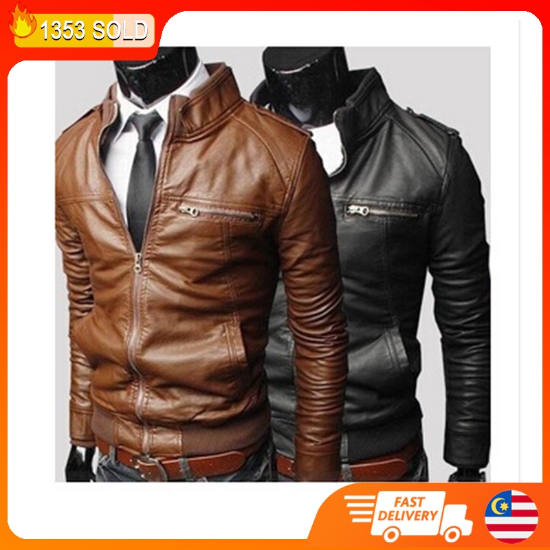 PU Jacket  PU Leather Jacket  Coat Jaket  Kulit Waterproof 