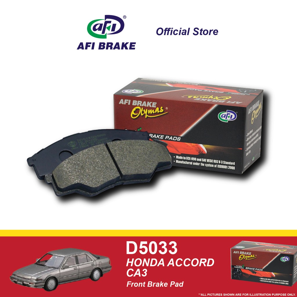 Olymas Front Brake Pad Honda Accord CA3 D5033M (1set) Shopee Malaysia