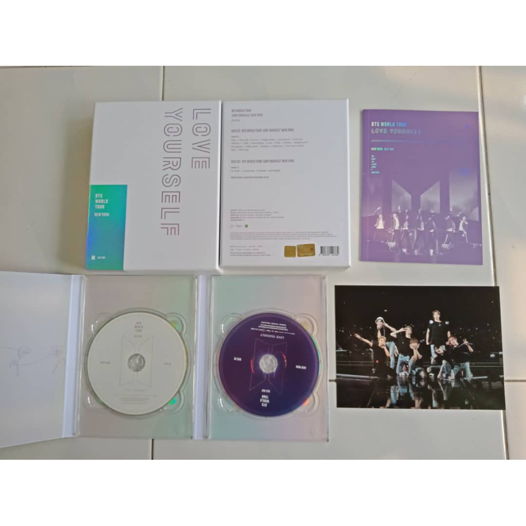 Bts Love Yourself New York Blu Ray Full Set Without Photocard Shopee Malaysia