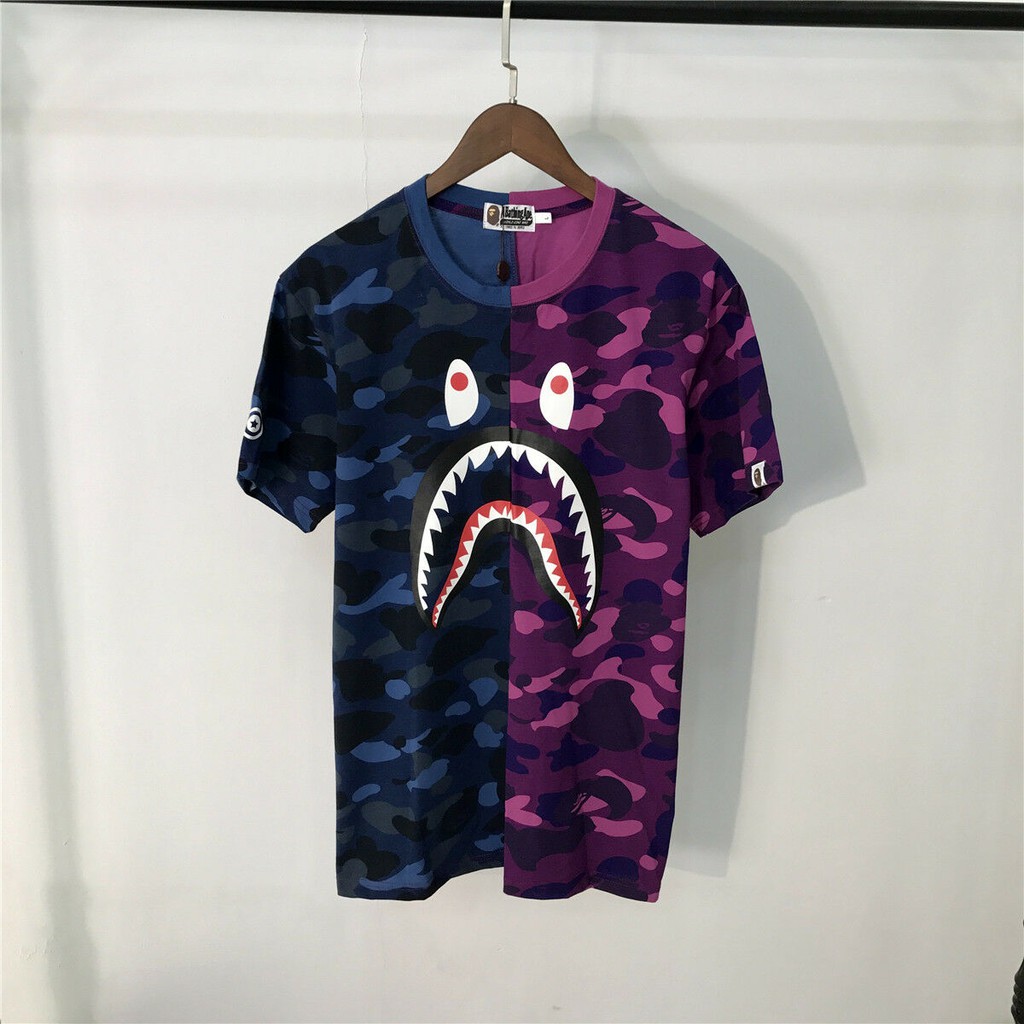 bape shark camo t shirt