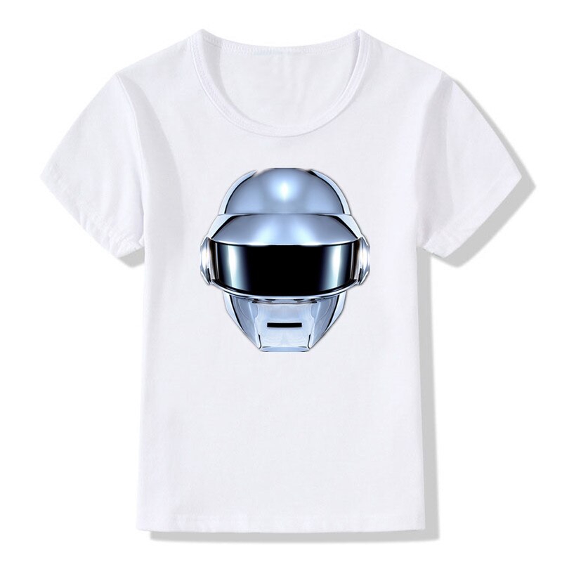 2019 Kids Print Daft Punk Duo Dj Electronic Techno Music T Shirt O Neck Short Sleeve Boy Girl Cool Top Tee Shopee Malaysia - daft punk suit shirt roblox