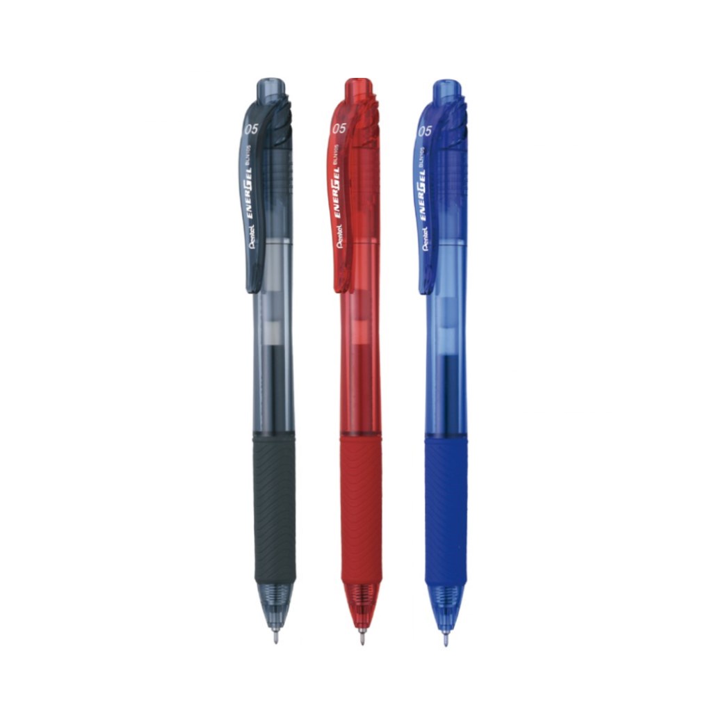 PENTEL EnergelX Retractable Gel Pen Black/Blue/Red (0.5mm/0.7mm/1
