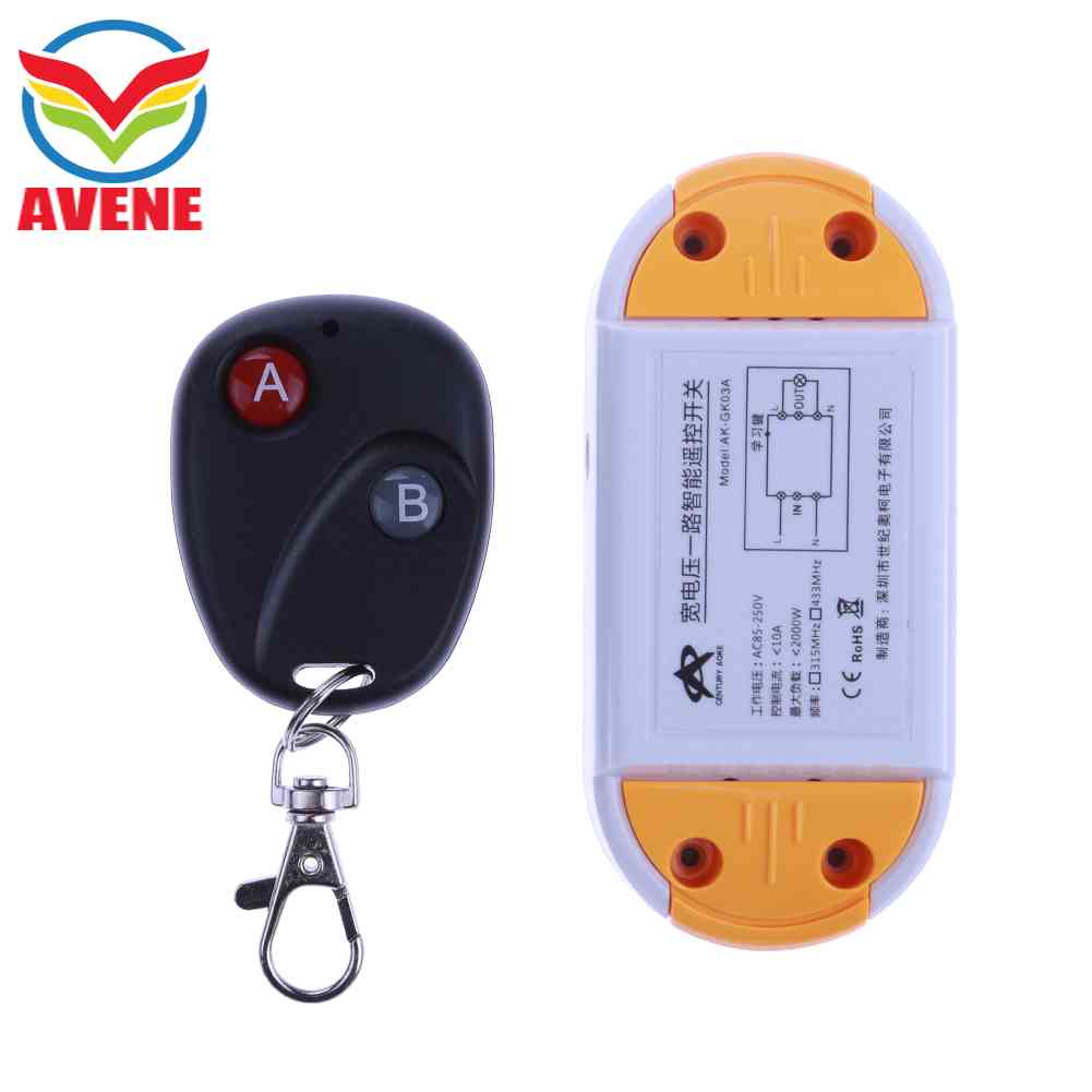 AC 220V One Way Remote Control Power Switch 1000W Power Wireless Switch