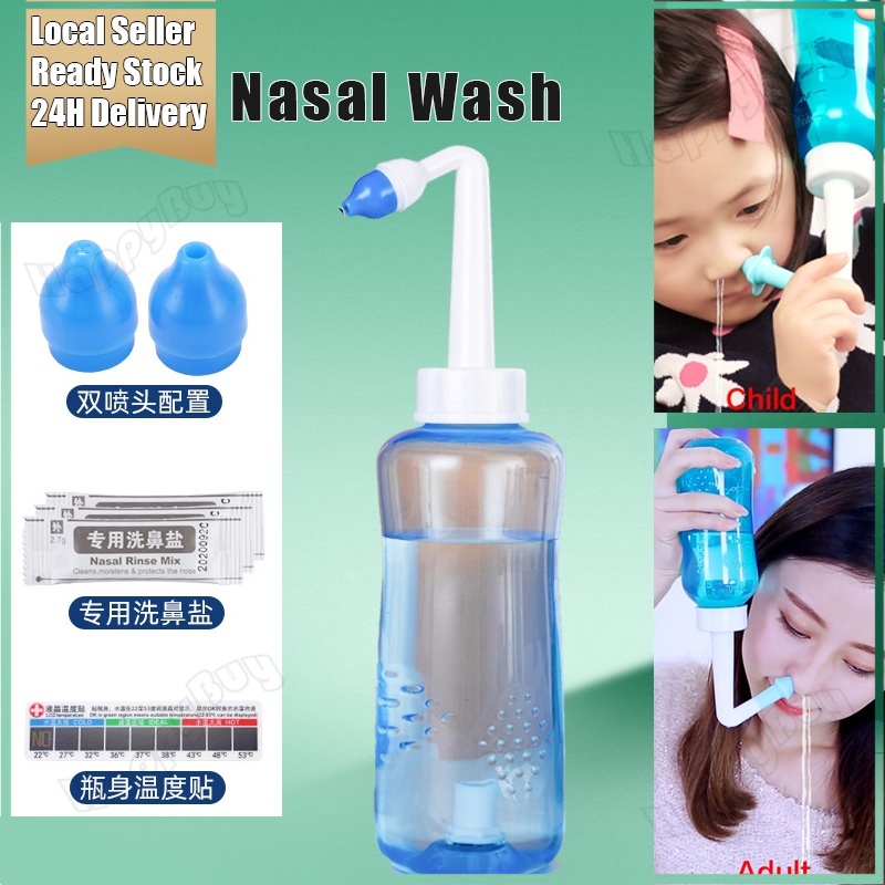 300ml/Waterpulse Wash Nasal Sinus Rinse Bottle Nasal Douching Saline ...