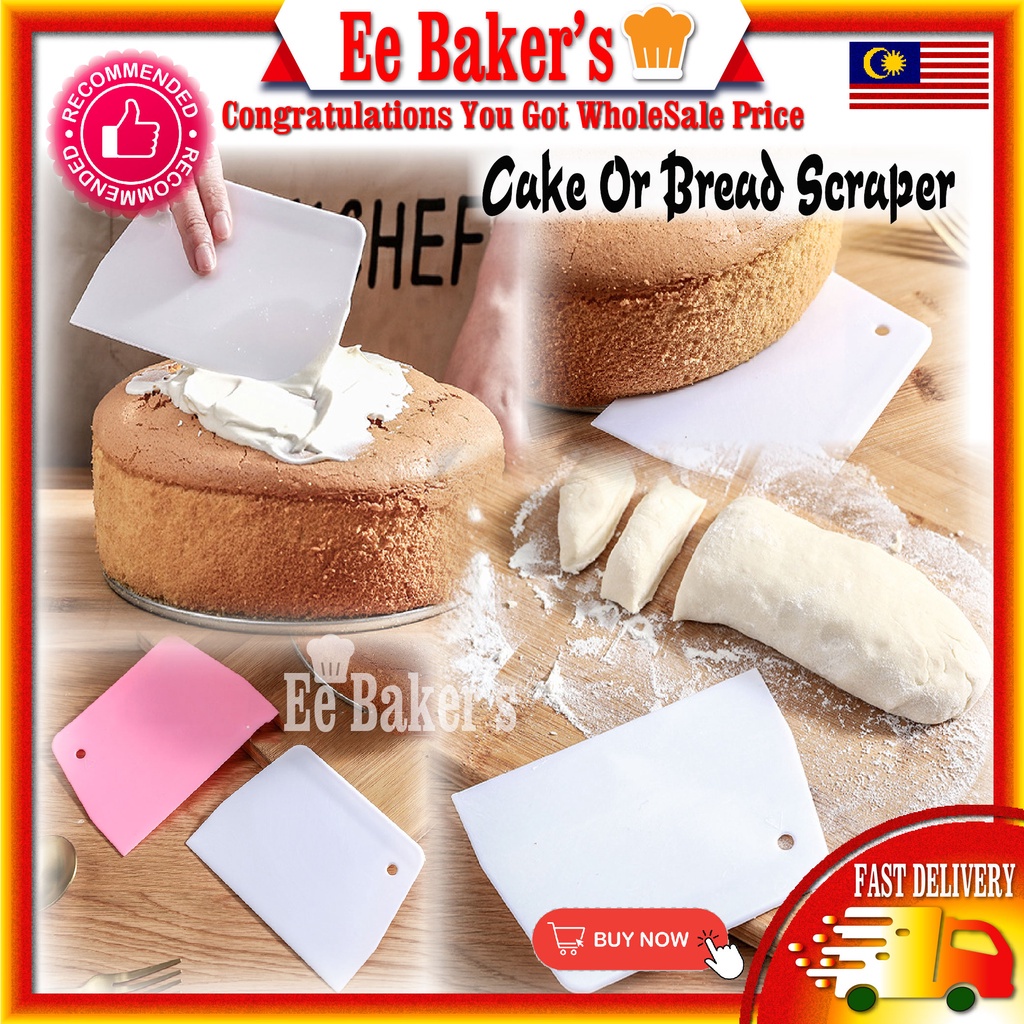 Bread Dough Scaper Cake Scraper Plastic dough scraper for bread baking tools cutter kek decoration 塑料刮刀 刮刀烘培 bakeware