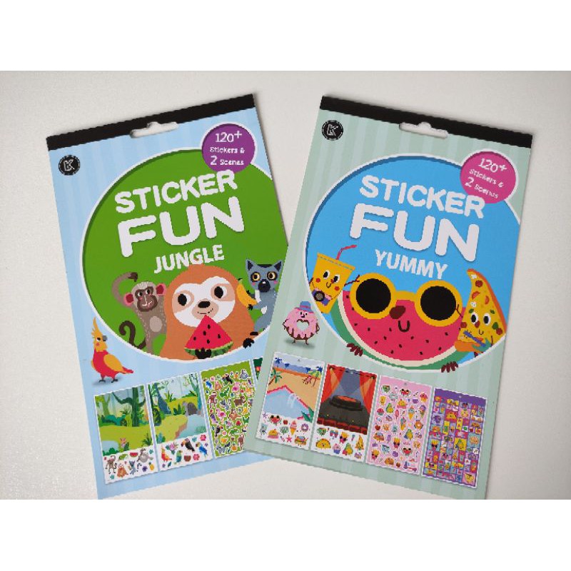 { 120+ stickers + Scenes } Cute Sticker Pad with Scene Pretend Play ...