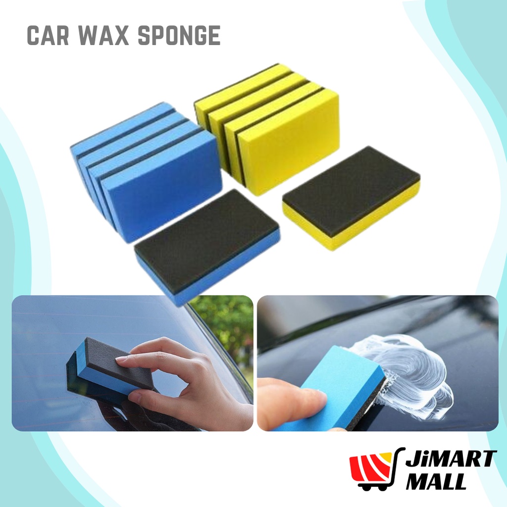 MINI CAR WAX SPONGE Cleaning Kit Multi Function Tyre Tire Shine Pad
