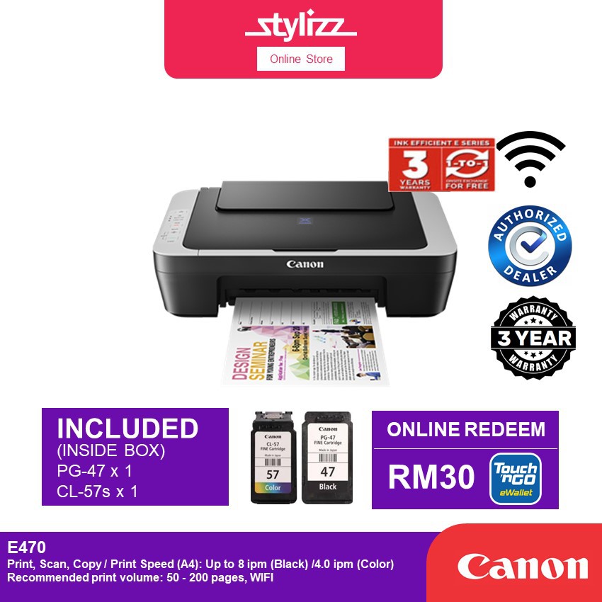 canon e470 paper jam