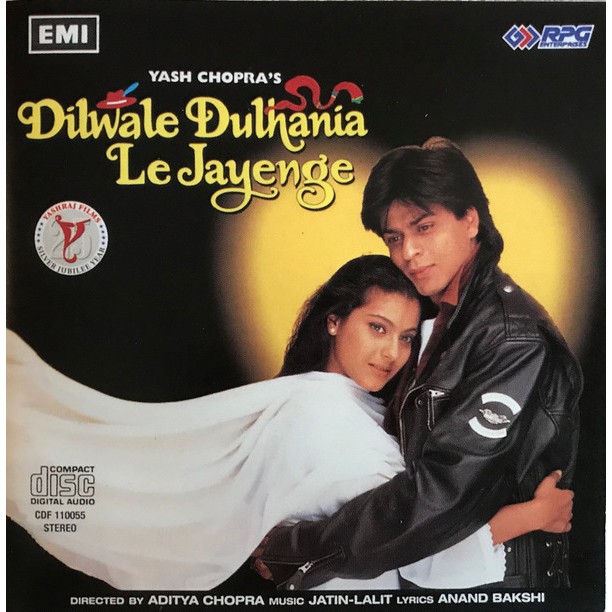 CD-R Hindi Songs - Dilwale Dulhania Le Jayenge (1995) Shah Rukh Khan, Kajol, Bollywood Songs Not Movie