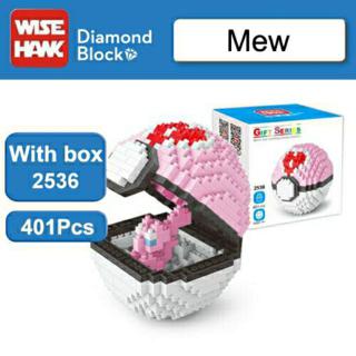 Ready Stock Wisehawk Pikachu Pokemon Ball Pikachu Charmander Eevee Building Blocks Children Nano Block Lego Toy Shopee Malaysia