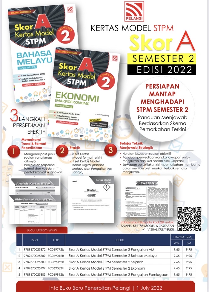 [mbo] Buku Latihan Skor A Kertas Model Stpm Semester 2 Pelangi